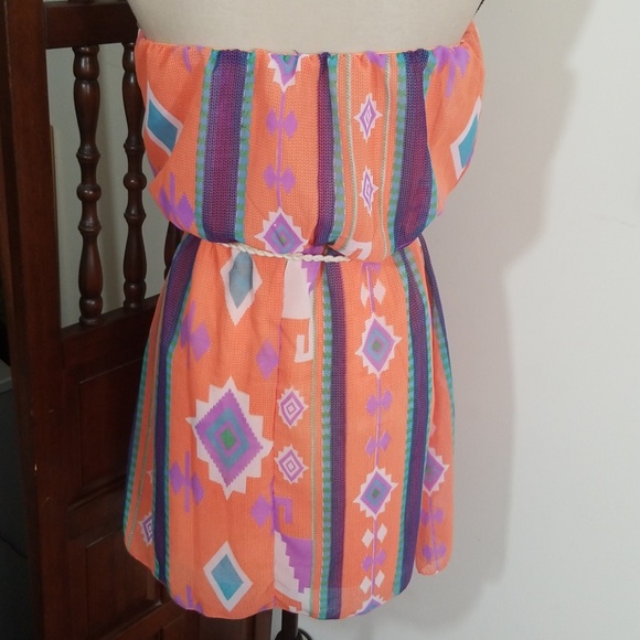 Marianne Strapless summer Dress,Siz L fits also M - Picture 5 of 8